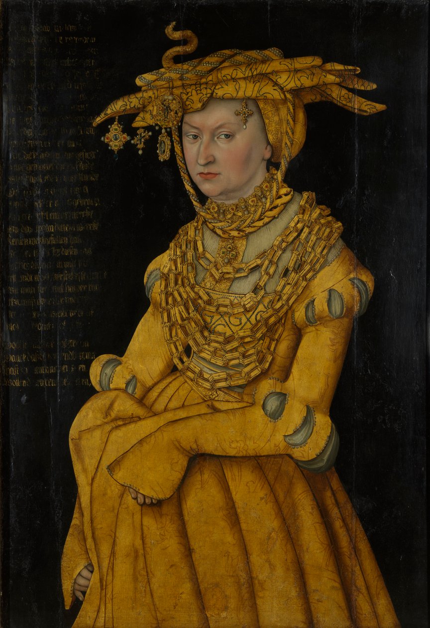 Portræt af Katarina af Mecklenburg, hertugindekonsort af Sachsen (1487-1561) af Lucas the Elder Cranach