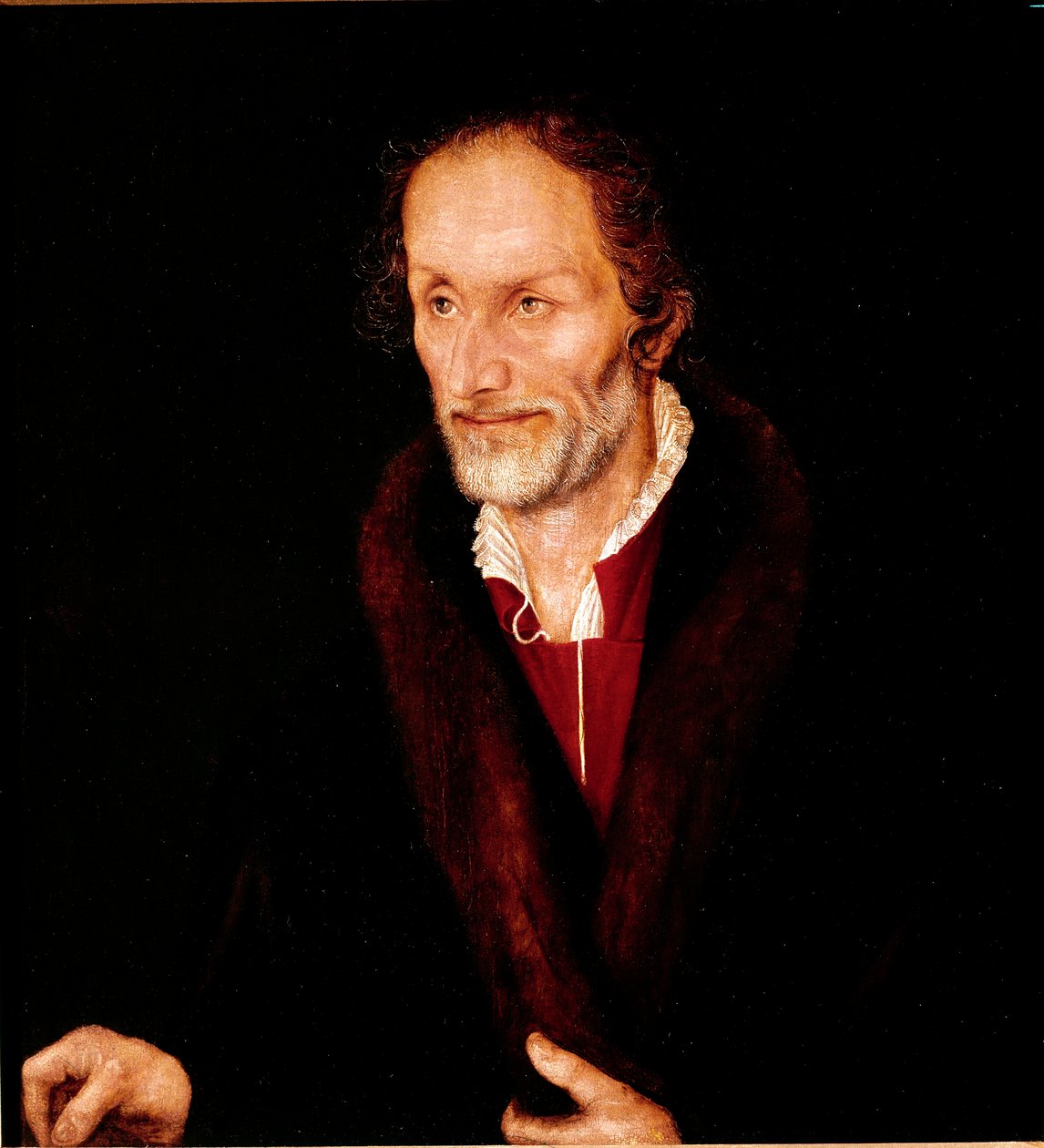 Portræt af Philippe Melanchton (Philipp Schwartzerd af Lucas the Elder Cranach