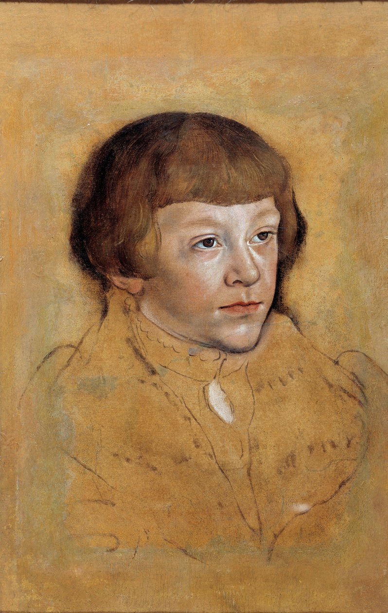 Portræt af en prins af Sachsen Tegning af Lucas Cranach den Ældre (1472-1553) af Lucas the Elder Cranach