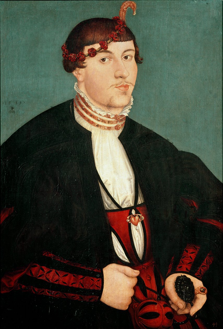Portræt af en gentleman sagde forloveren Maleri af Lucas Cranach den Ældre (1472-1553) 1539 Sao Paulo, Museum of Art af Lucas the Elder Cranach