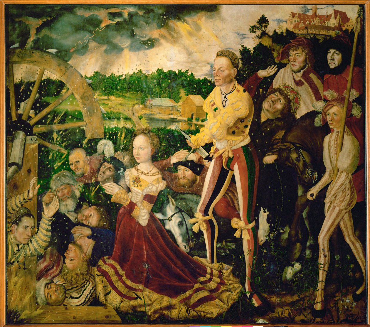 Sankt Katharinas alter, triptykon af Lucas the Elder Cranach