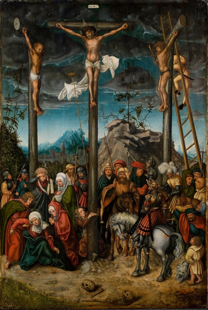 Korsfæstelsen, ca. 1506-20 (olie på panel) af Lucas the Elder Cranach