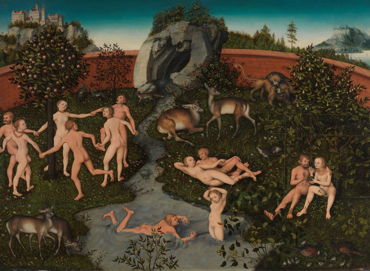Guldalderen, ca. 1534 (olie på træ) af Lucas the Elder Cranach