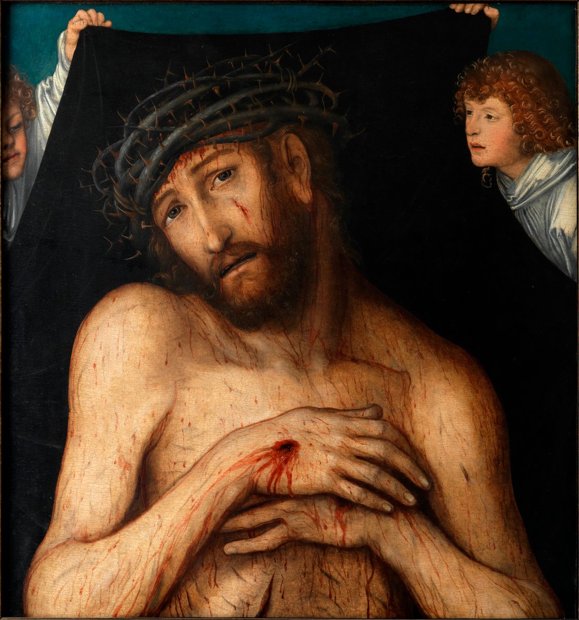 Sorgernes mand, af Cranach, Lucas, den ældre (1472-1553). Olie på træ, ca 1515. Klassik Stiftung Weimar af Lucas the Elder Cranach