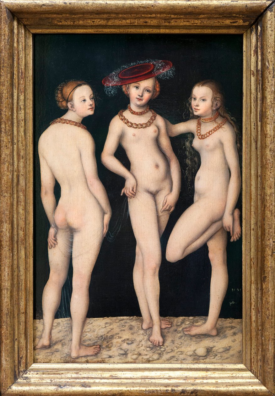De tre nåder af Lucas the Elder Cranach