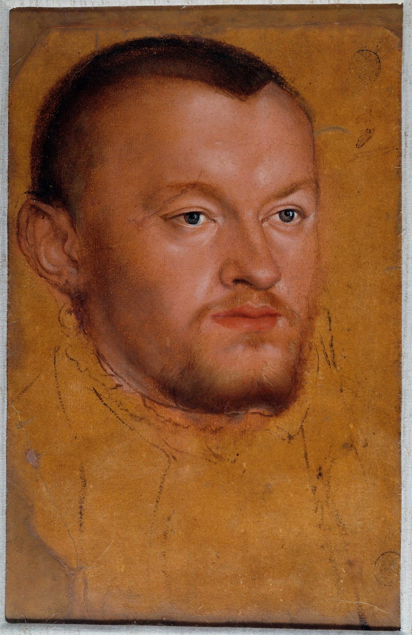 Portræt af hertug Augustus af Sachsen. Augustus I af Sachsen, kendt som den fromme af Lucas the Younger Cranach