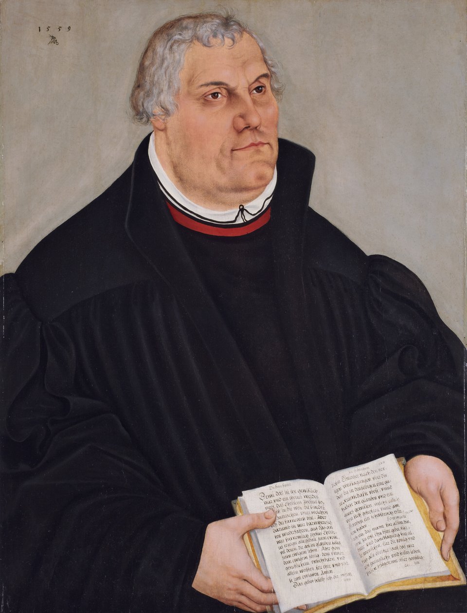 Portræt af Martin Luther af Lucas the Younger Cranach