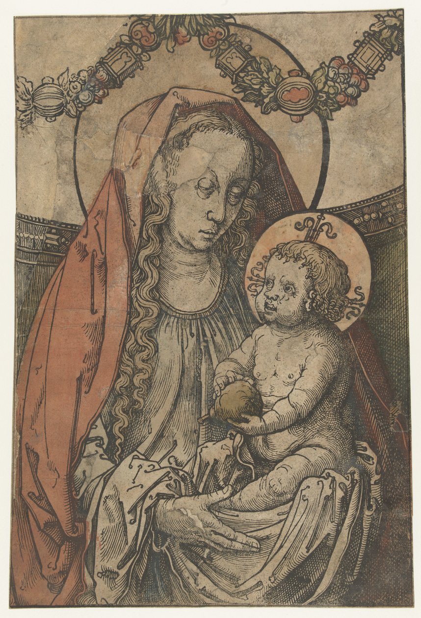 Mary med barn af Lucas van Leyden (circle of)