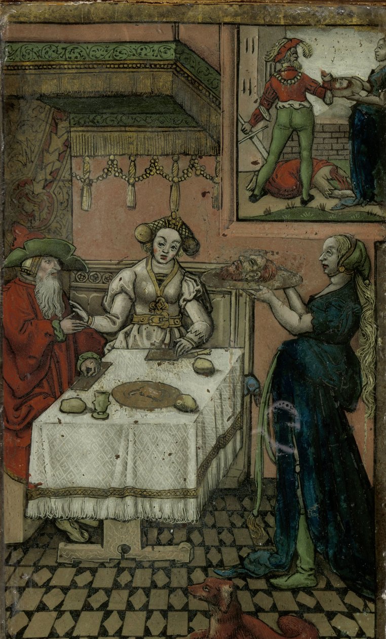 Salome med Johannes Døberens Hoved af Lucas van Leyden (manner of)
