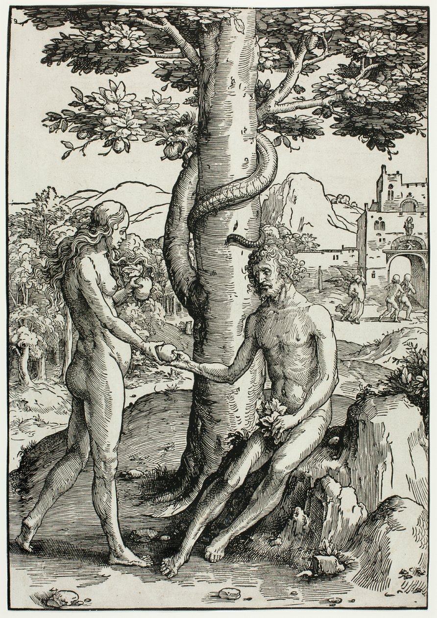 Adam og Eva (Menneskets fald) af Lucas van Leyden