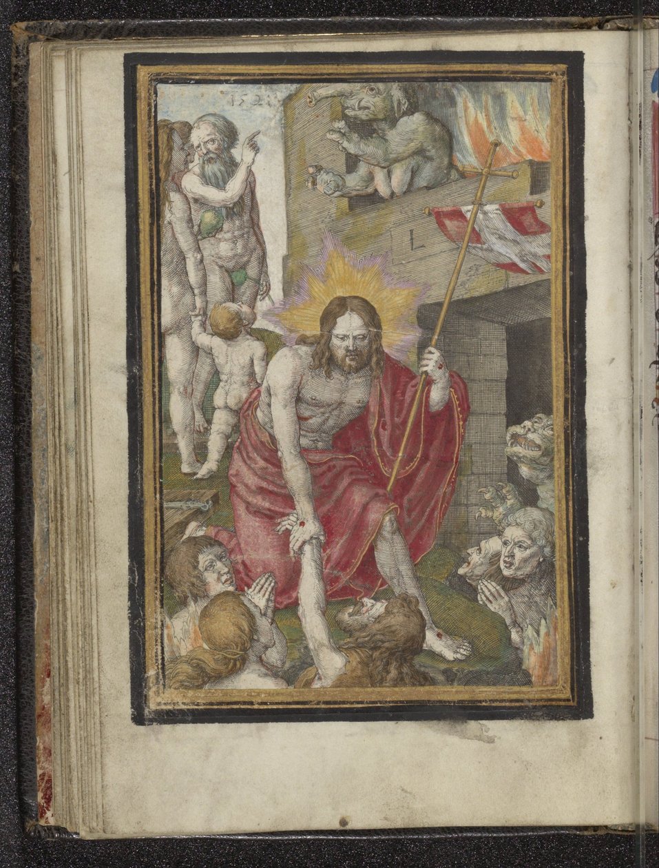 Nedstigning i Limbo Passion of Christ (serietitel) af Lucas van Leyden
