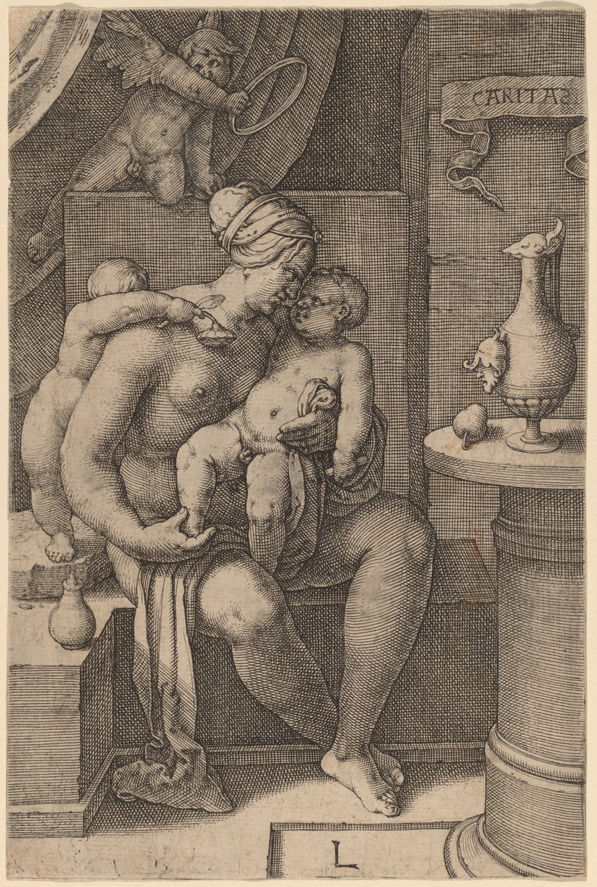 Caritas (velgørenhed) af Lucas van Leyden