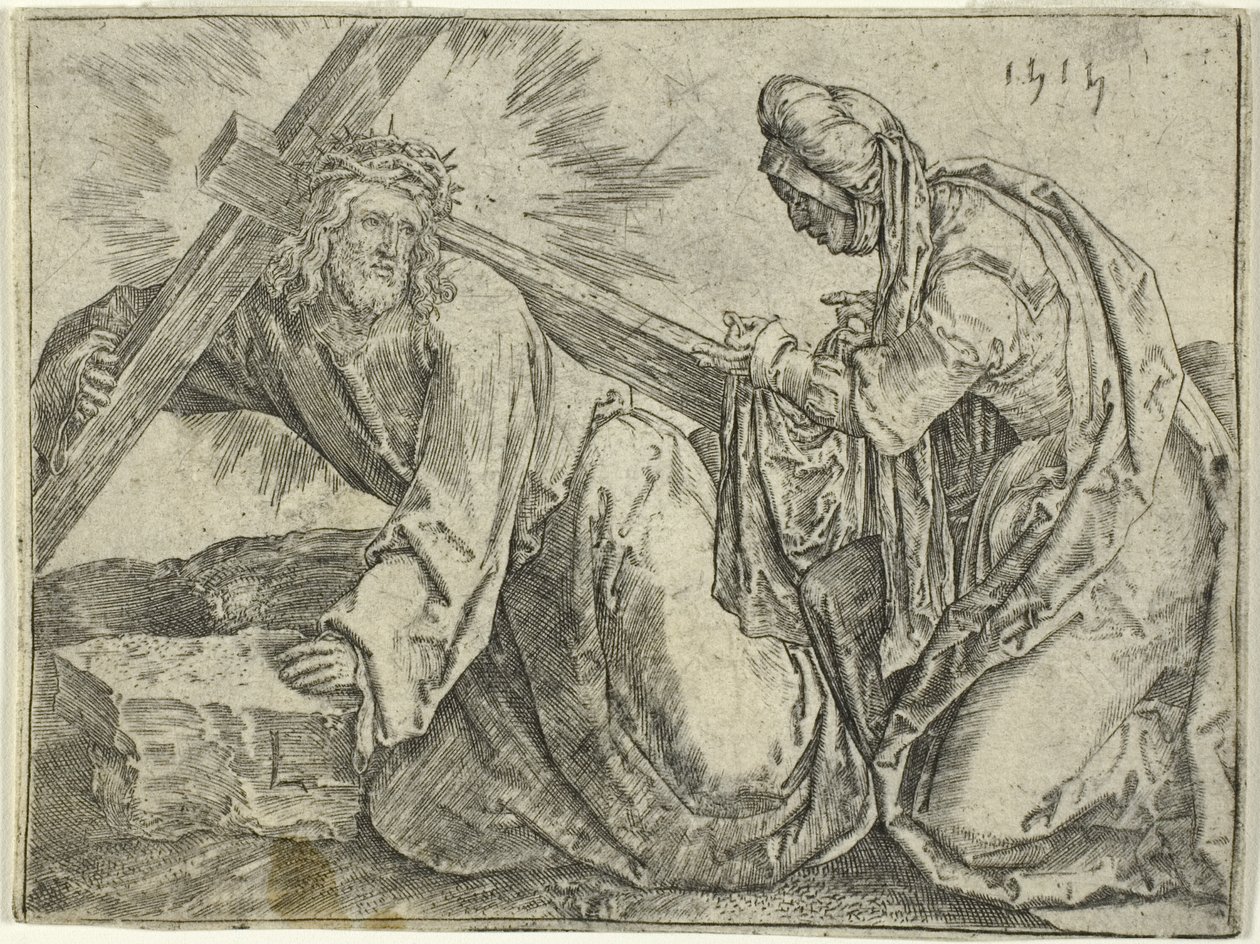 Kristus bærer korset af Lucas van Leyden
