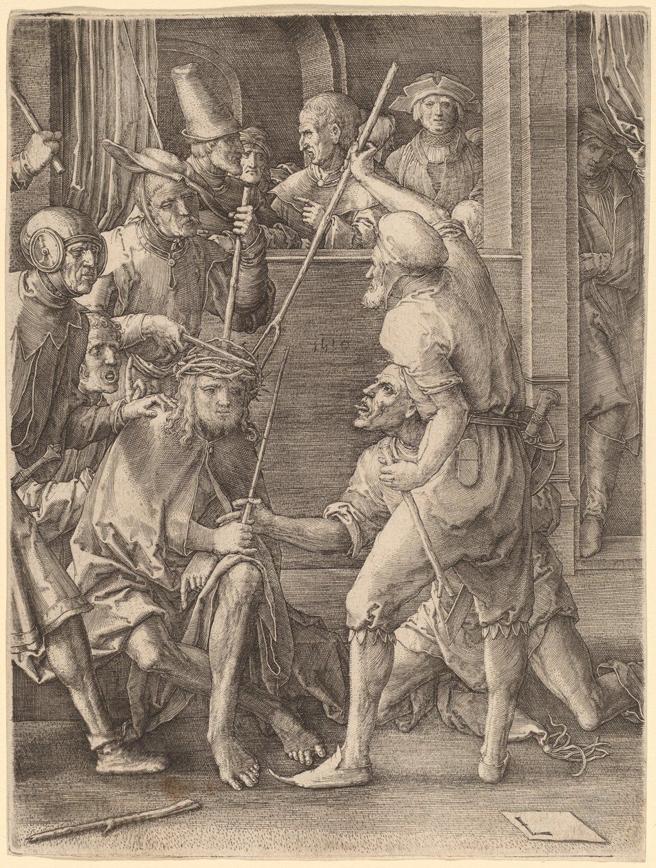 Kristus kronet med torne af Lucas van Leyden