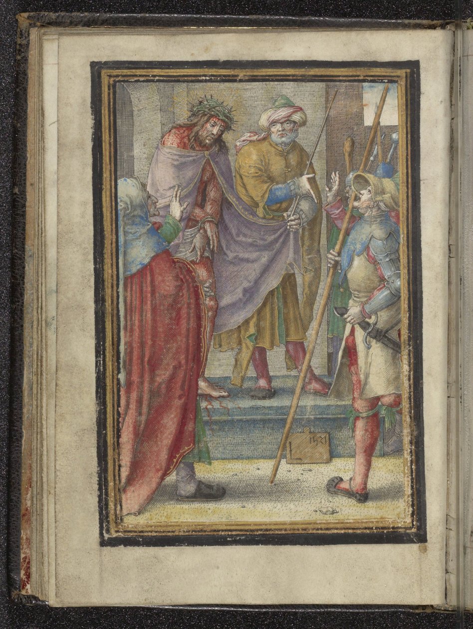 Kristus vist til folket (Ecce Homo) Passion of Christ (serietitel) af Lucas van Leyden