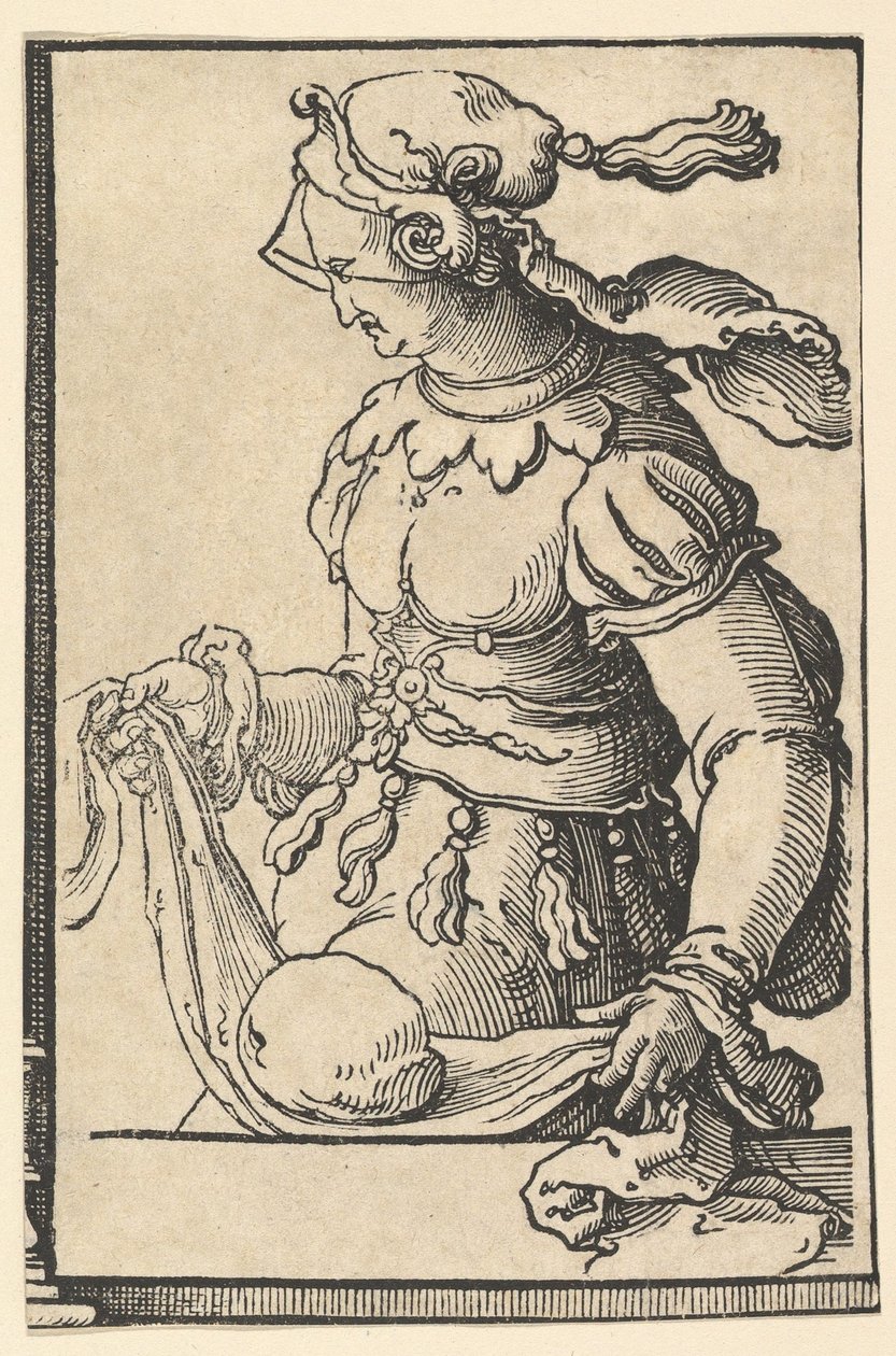 Cumean Sibyl, fra serien af Sibyller, ca. 1530. af Lucas van Leyden