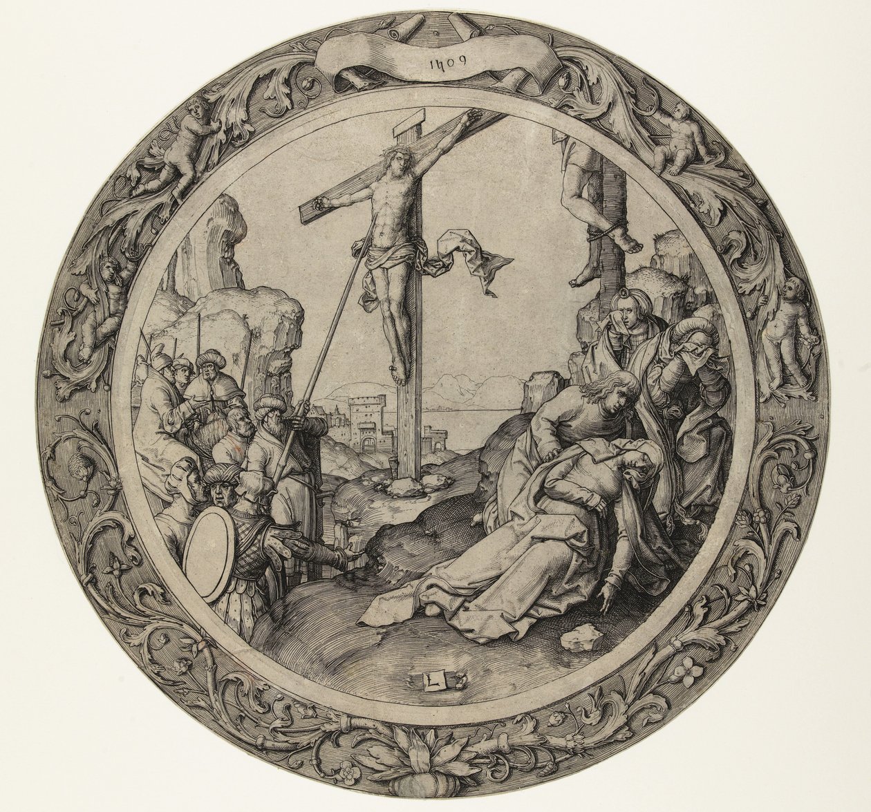Korsfæstelsen The Round Passion (serietitel) af Lucas van Leyden