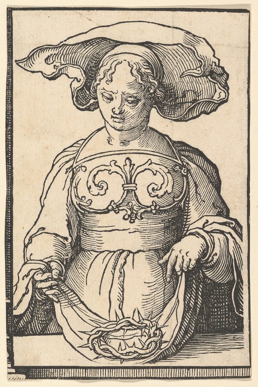 Delphic Sibyl, fra serien af Sibyller, ca. 1530. af Lucas van Leyden