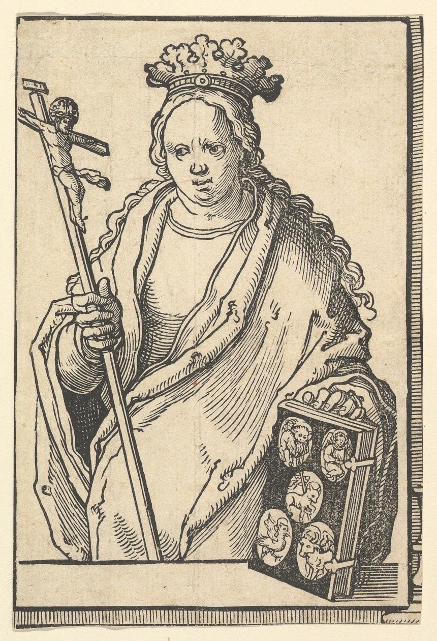 Ecclesia Christi Faith, fra serien af Sibyller, ca. 1530. af Lucas van Leyden