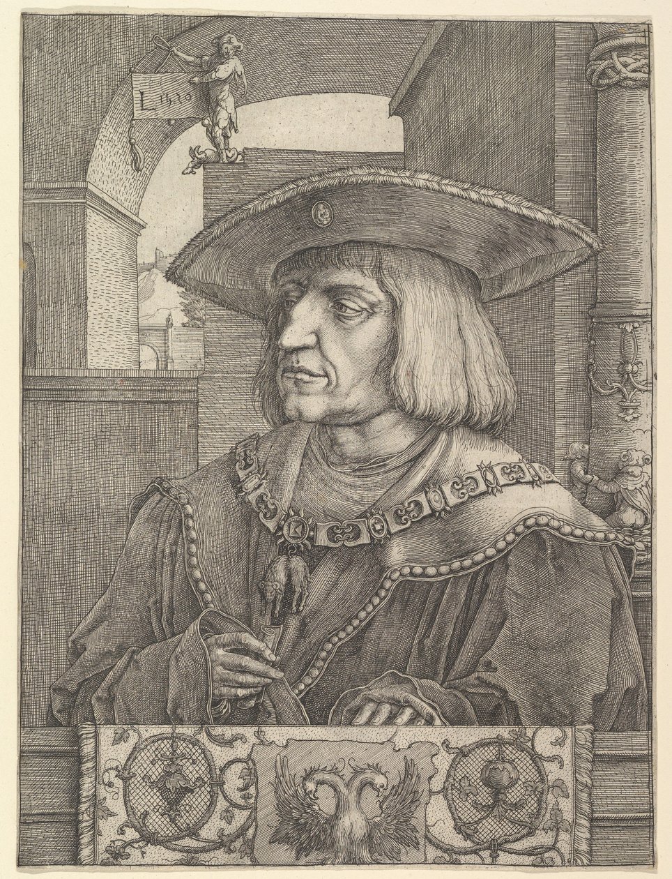 Kejser Maximilian 1. af Lucas van Leyden
