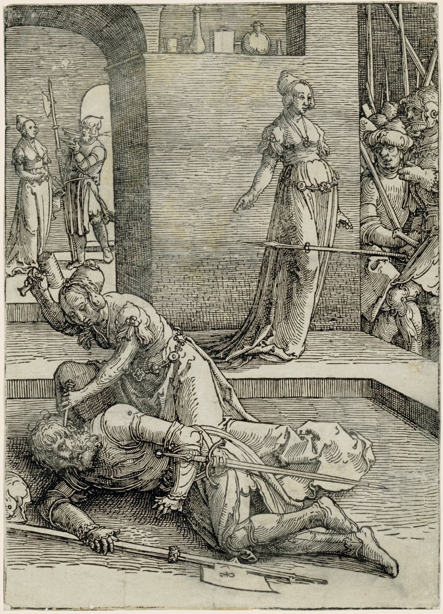 Jael dræber Sisera af Lucas van Leyden