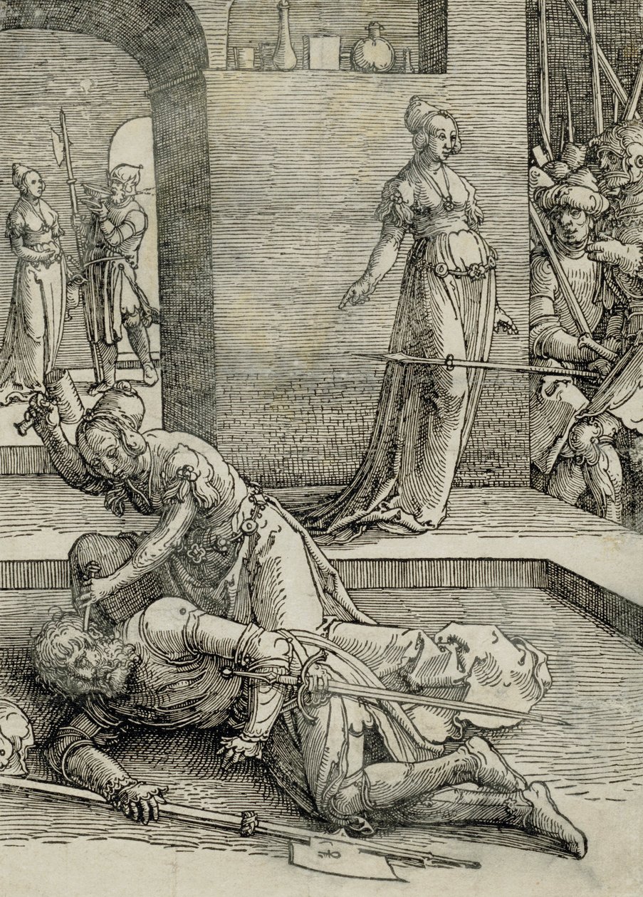 Jael dræber Sisera, 1515-19 af Lucas van Leyden