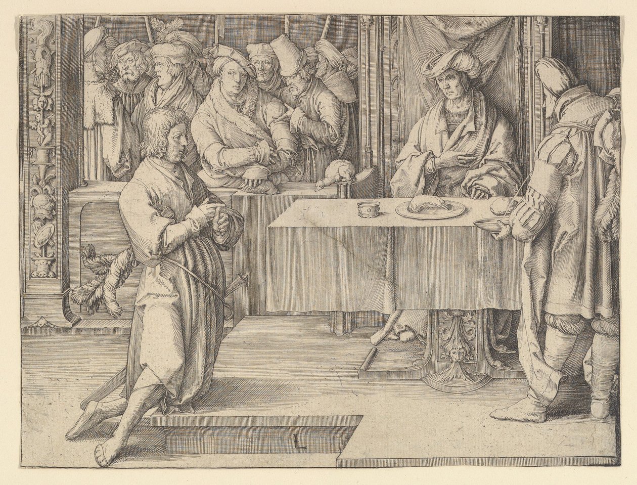 Joseph fortolker Faraas drømme, 1512. af Lucas van Leyden