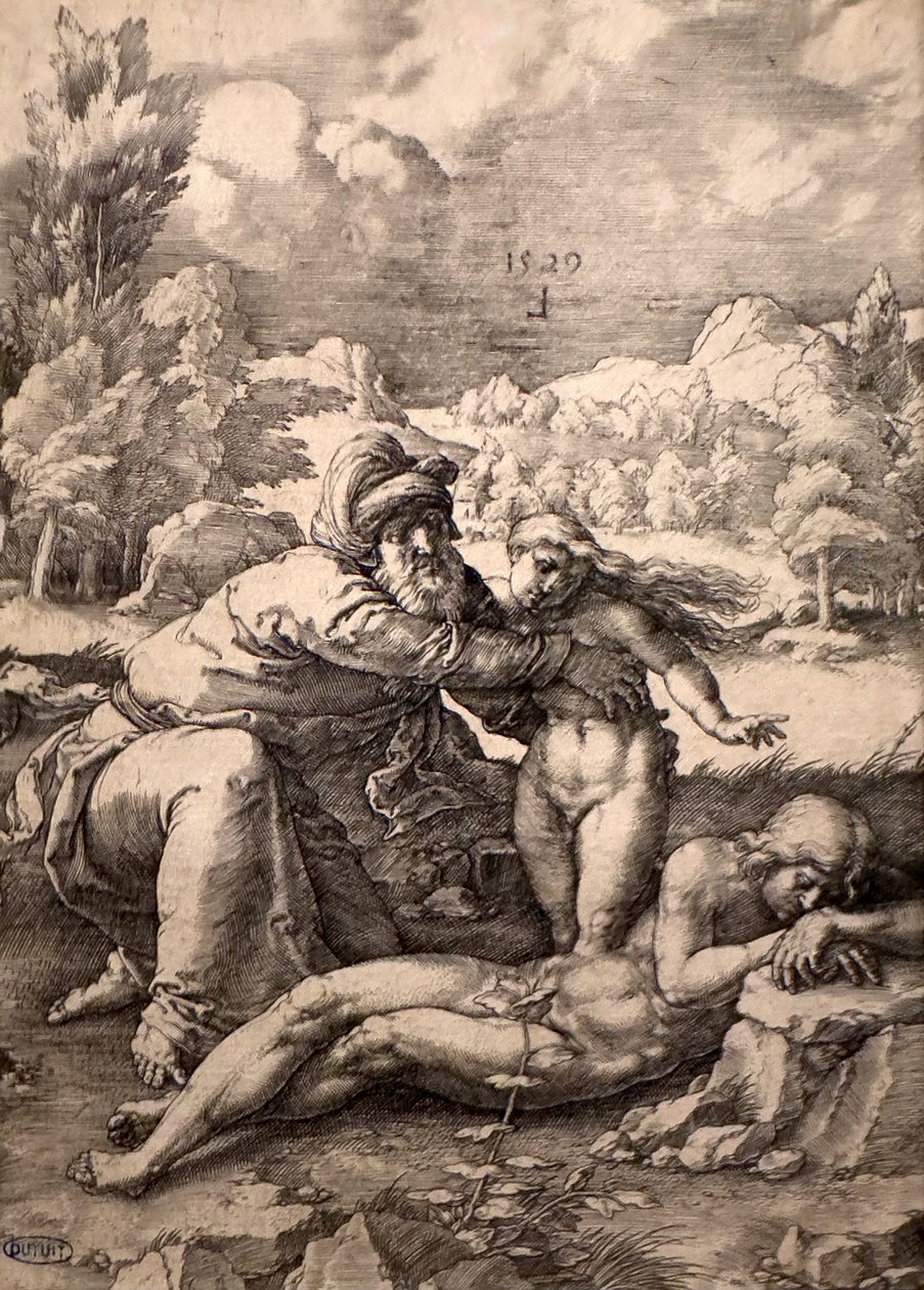 Skabelsen af Eva af Lucas van Leyden
