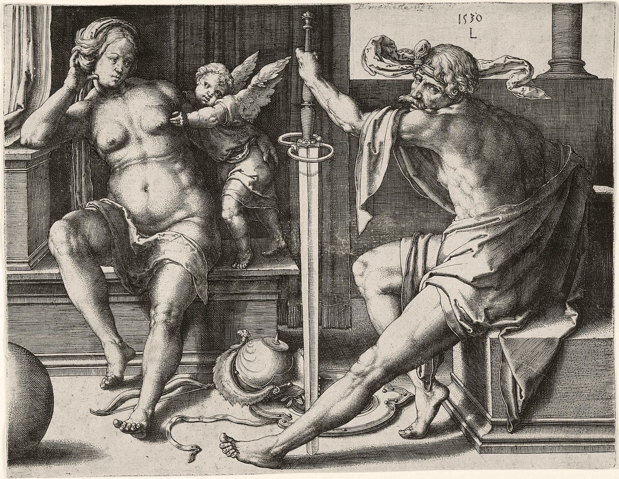 Mars, Venus og Amor af Lucas van Leyden