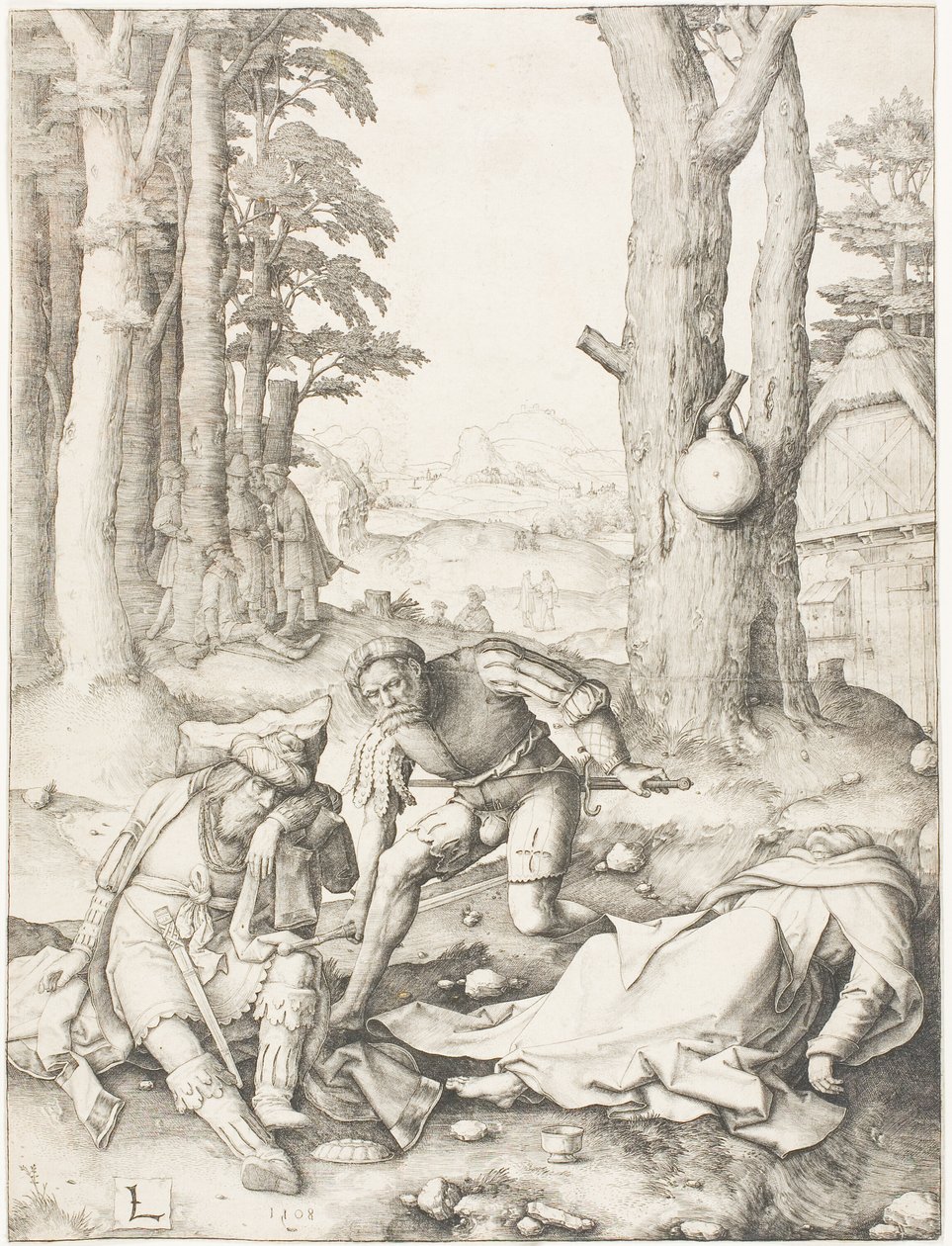 Mohammed og munken Sergius af Lucas van Leyden