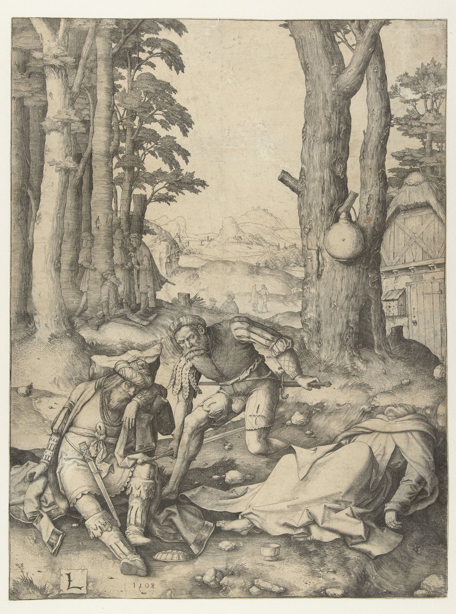 Mohammed og munken Sergius af Lucas van Leyden