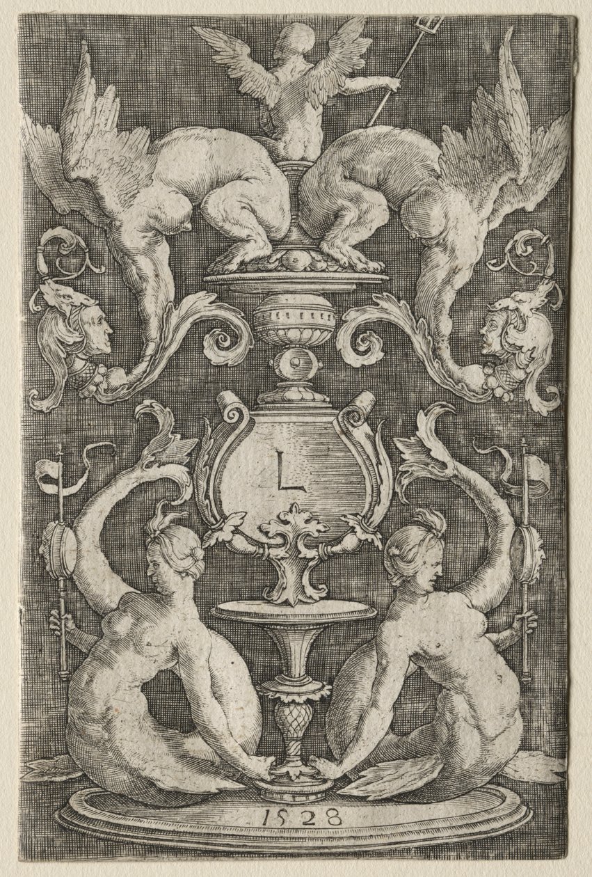 Panel af ornament af Lucas van Leyden