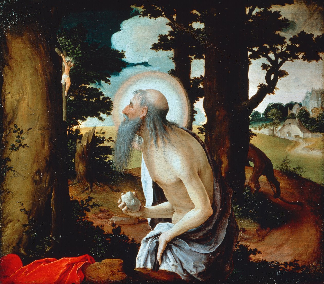 Den angrende Sankt Jerome af Lucas van Leyden