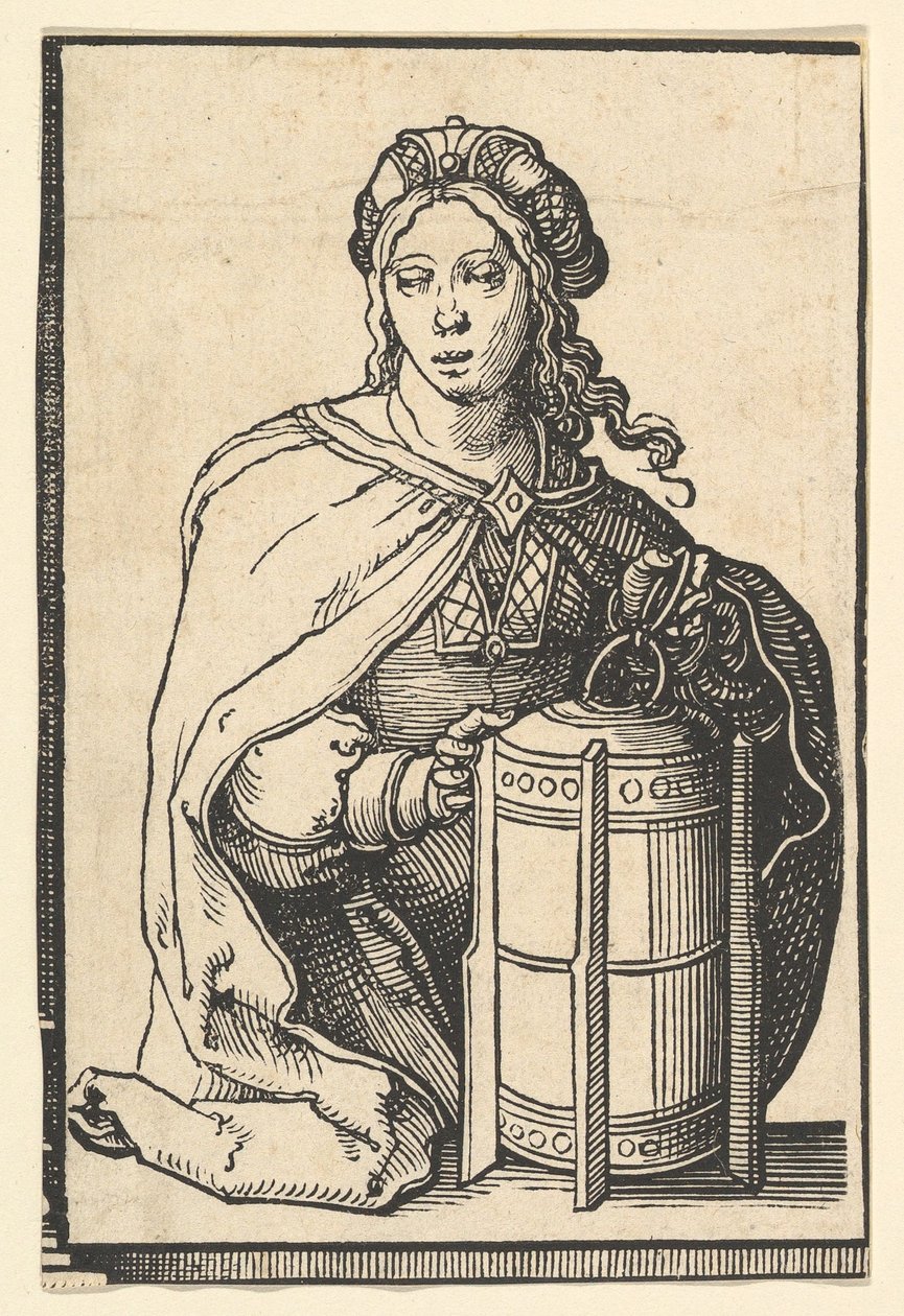Persisk Sibyll, fra serien af Sibyller, ca. 1530. af Lucas van Leyden