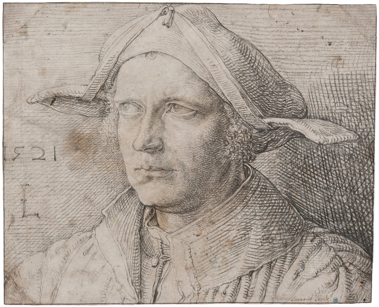 Portræt af en ung mand af Lucas van Leyden