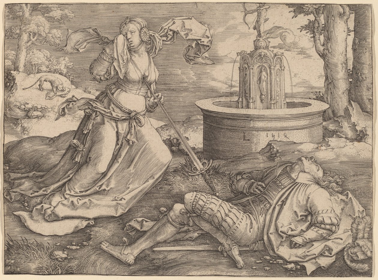 Pyramus og Thisbe af Lucas van Leyden
