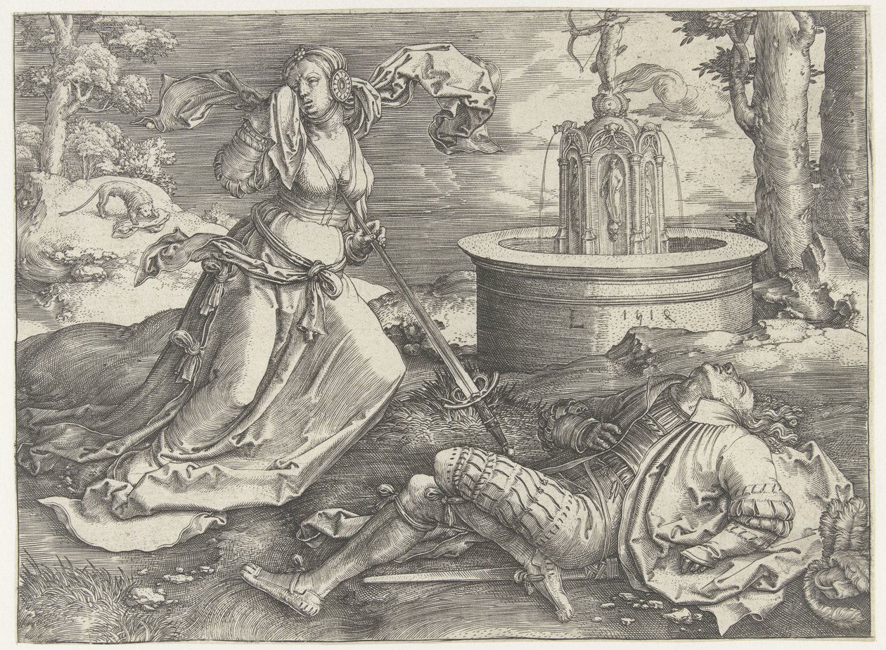 Pyramus og Thisbe af Lucas van Leyden
