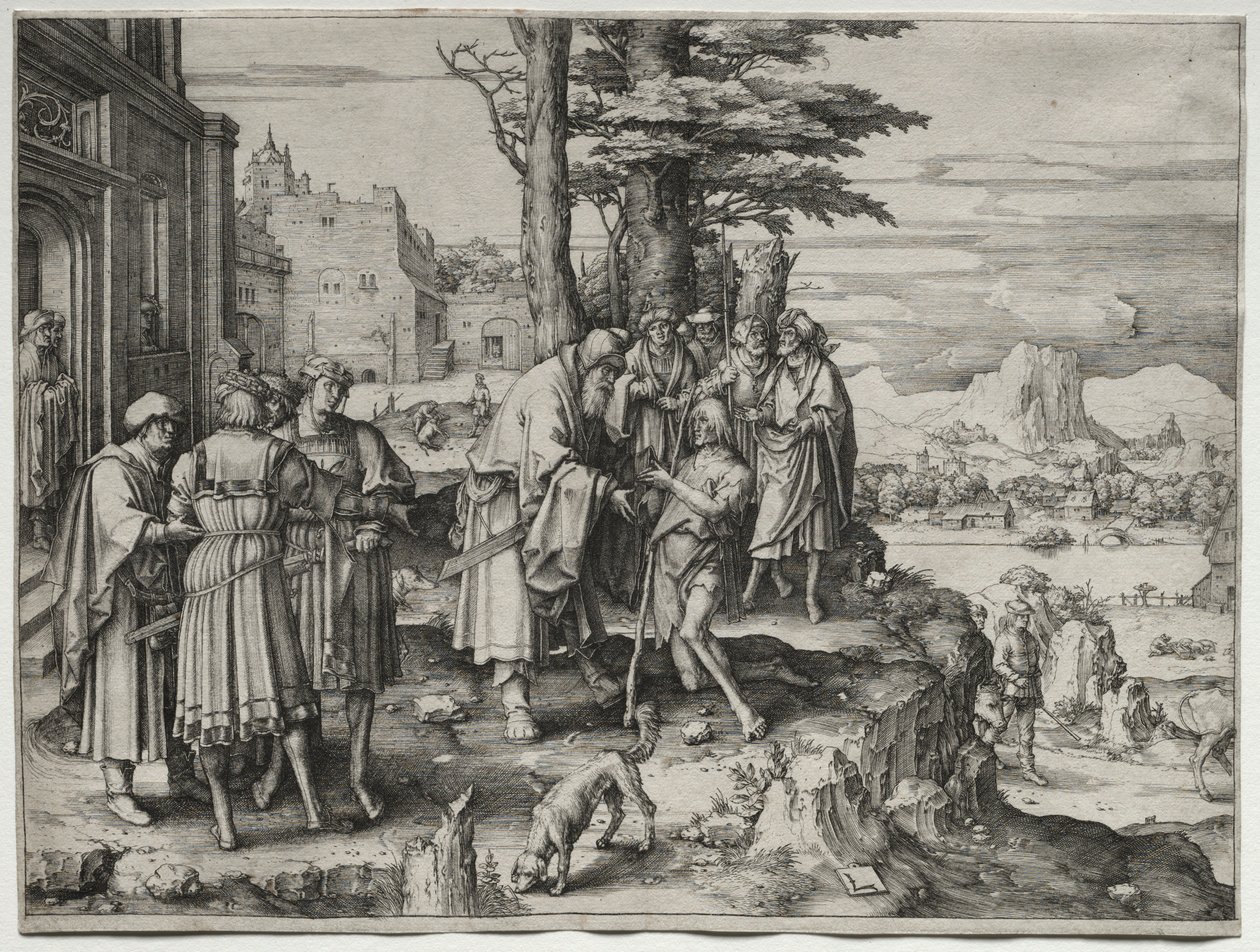 Den fortabte søns tilbagevenden, ca. 1510. af Lucas van Leyden