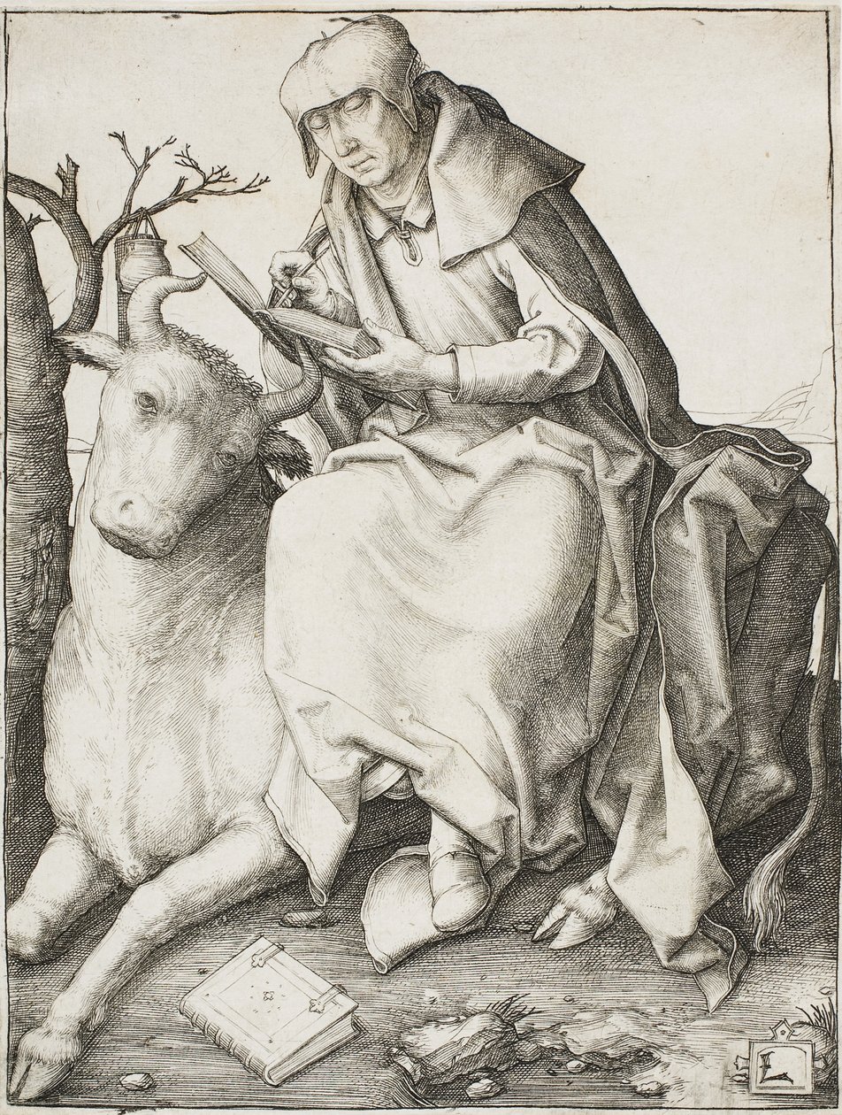 Sankt Lukas, ca. 1508 af Lucas van Leyden