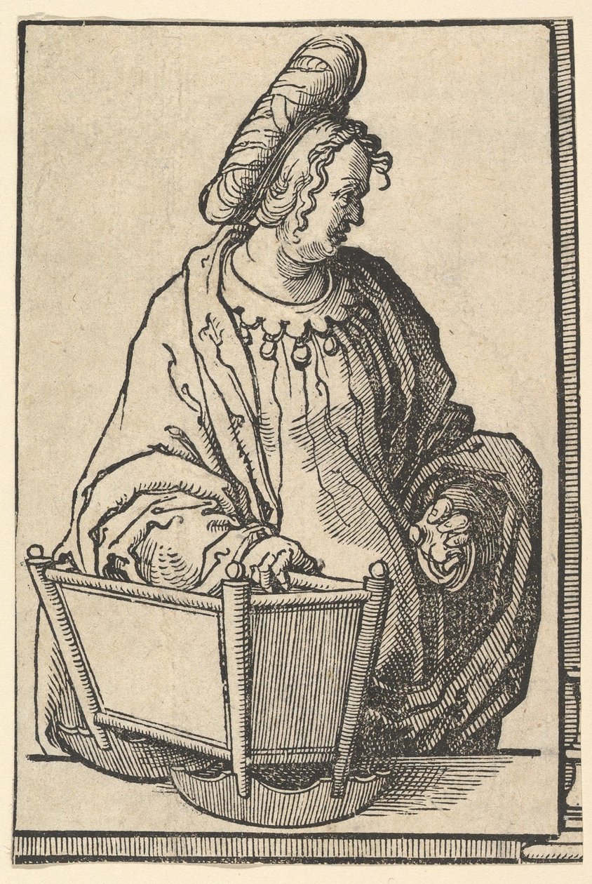 Samarian Sibyl, fra serien af Sibyller, ca. 1530. af Lucas van Leyden