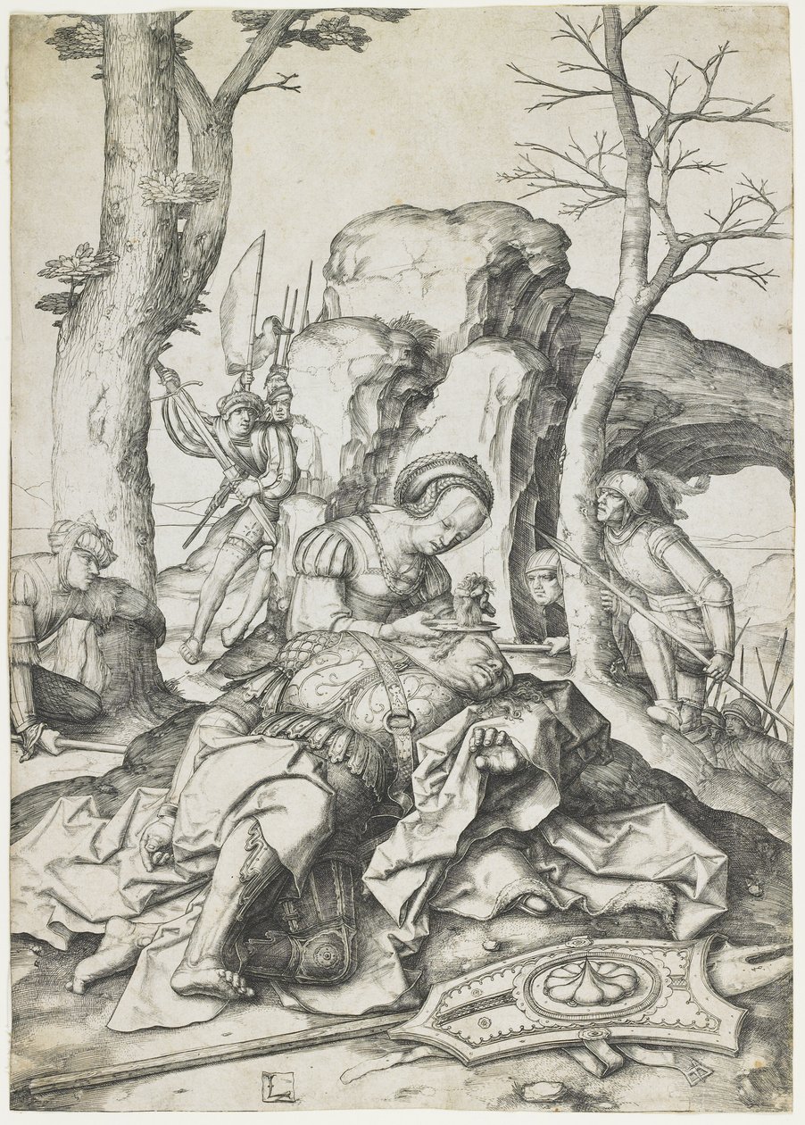 Samson og Delila, ca. 1508 af Lucas van Leyden
