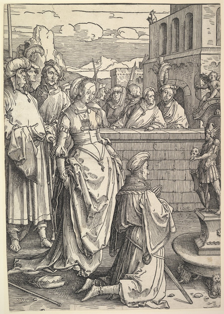 Salomo tilbeder en afgud af Lucas van Leyden