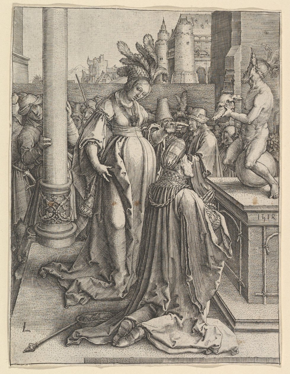Salomons afgudsdyrkelse, 1514. af Lucas van Leyden