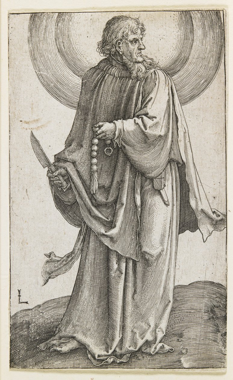 Skt. Bartolomæus, 1510 af Lucas van Leyden