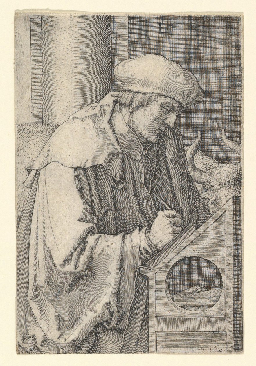 St. Lukas, 1518. af Lucas van Leyden