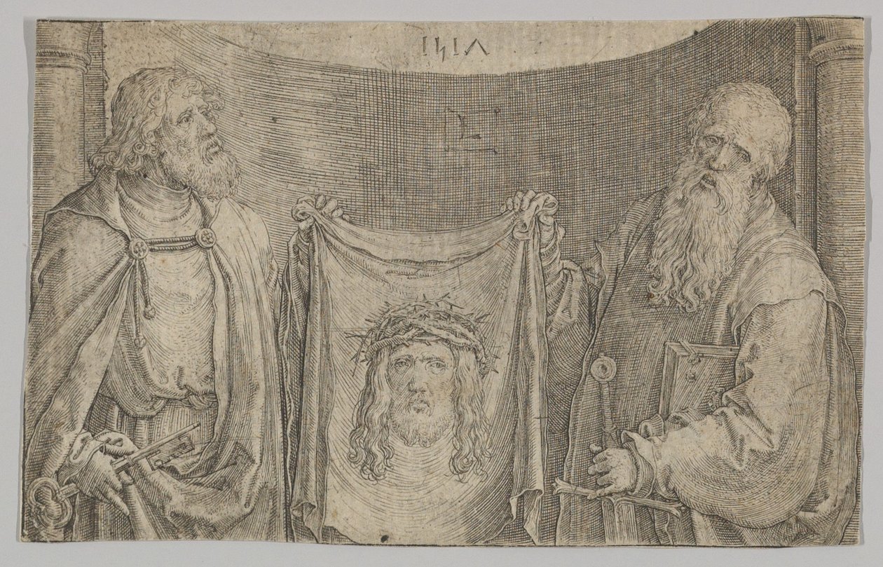 Sts. Peter og Paul med Vernicle, 1517. af Lucas van Leyden