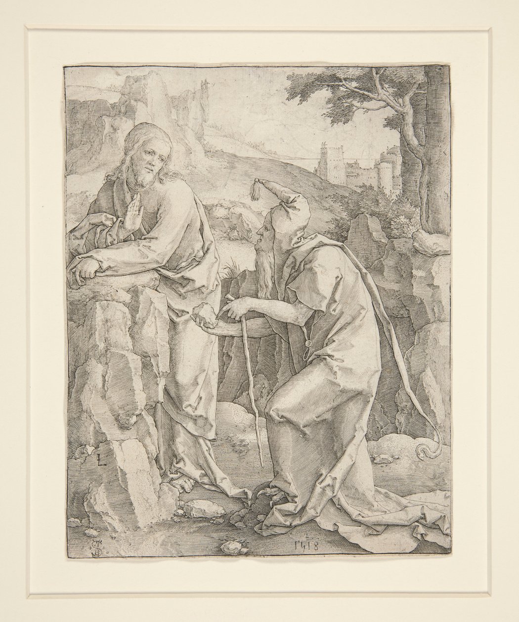 Kristi fristelse af Lucas van Leyden