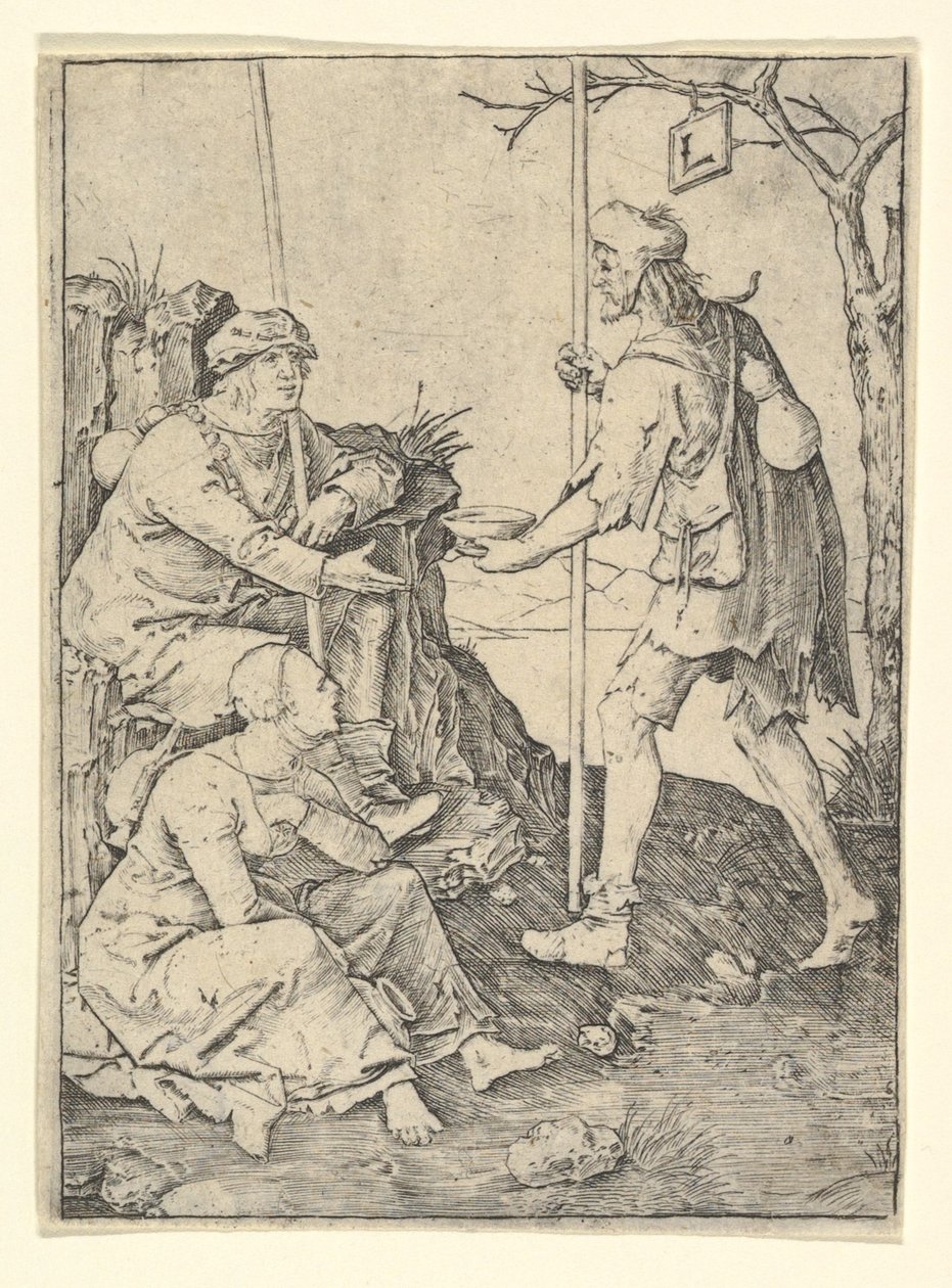 Tiggerne, ca. 1509. af Lucas van Leyden
