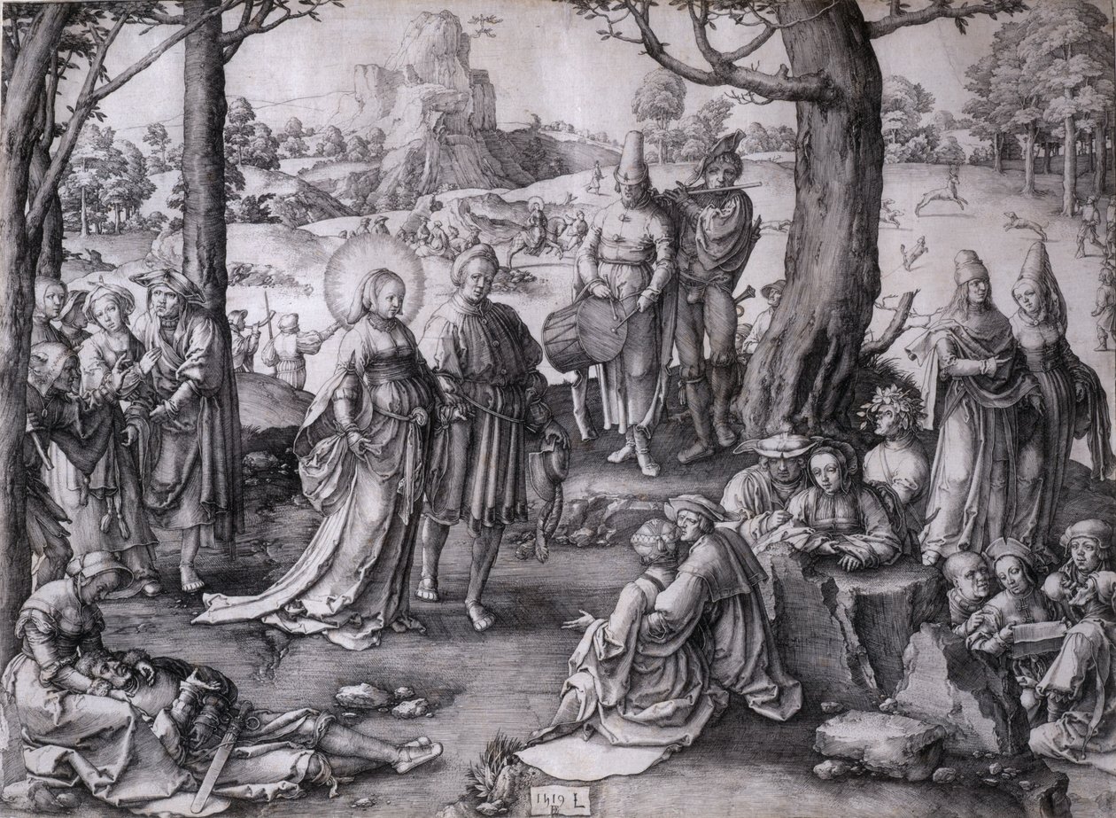 Den hellige Maria Magdalenas dans af Lucas van Leyden