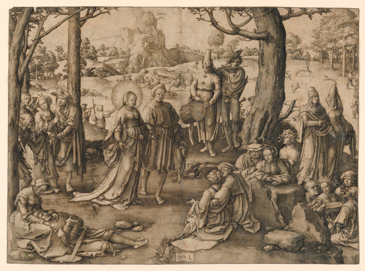 Den hellige Maria Magdalenas dans af Lucas van Leyden